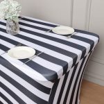 4ft Stripe Spandex Table Cover